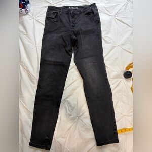 Ricki's Women's Button-Fly Black Skinny Jeans